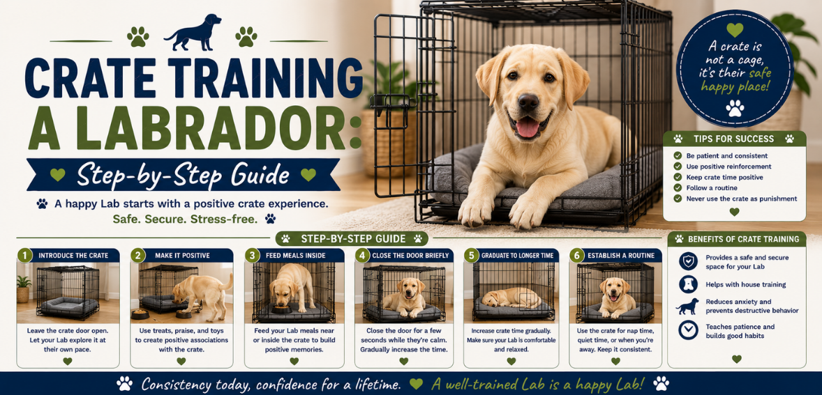 Crate Training a Labrador: Step-by-Step Guide