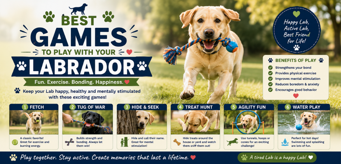 Best Games to Play with Your Labrador