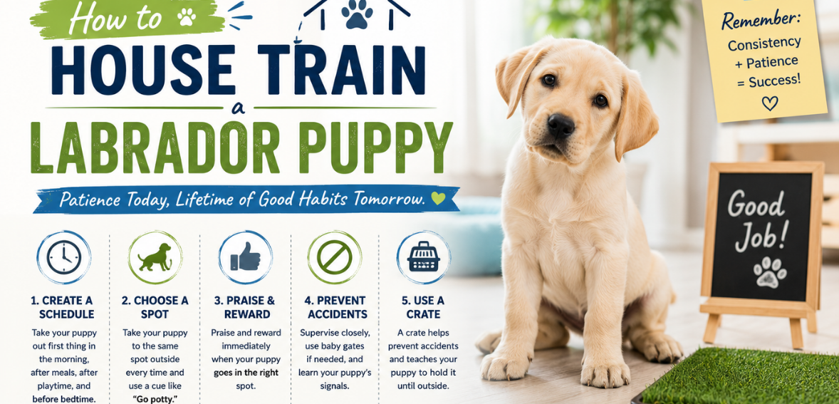How to House Train a Labrador Puppy