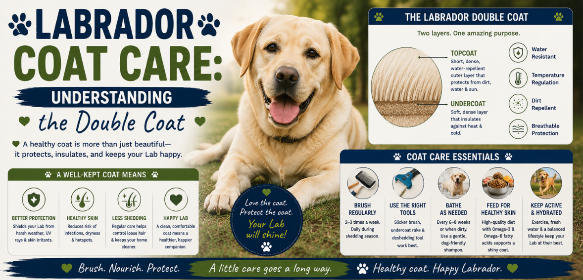Labrador Coat Care: Understanding the Double Coat