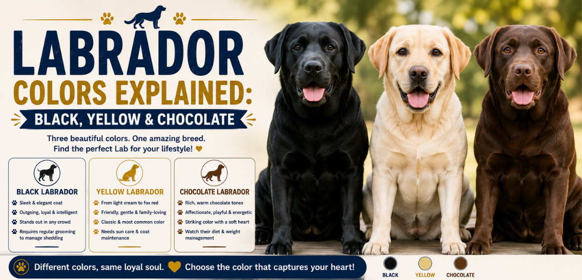 Labrador Colors Explained: Black, Yellow and Chocolate