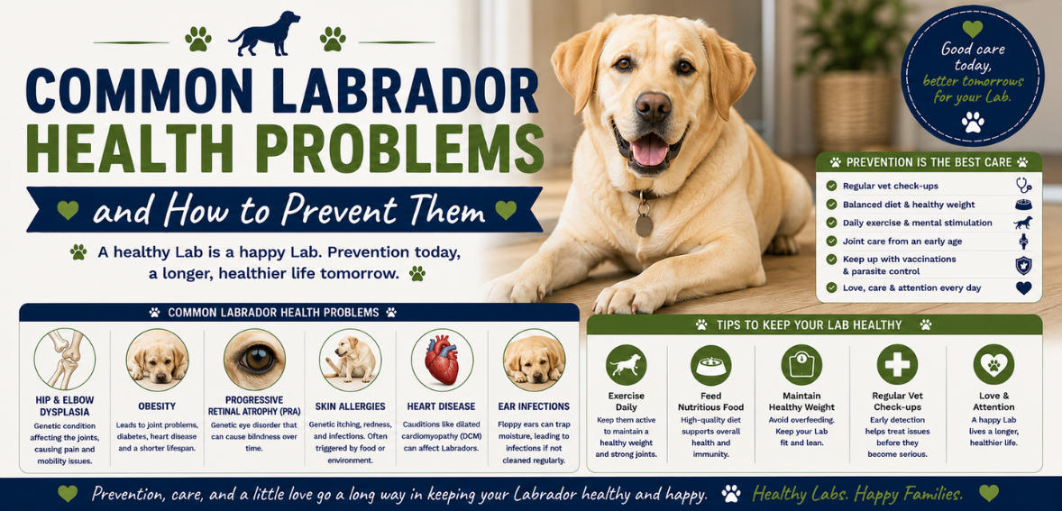 Common Labrador Health Problems and How to Prevent Them