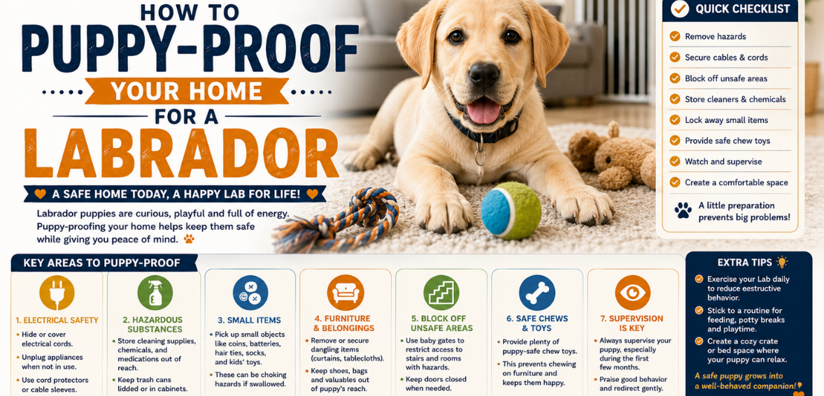 How to Puppy-Proof Your Home for a Labrador