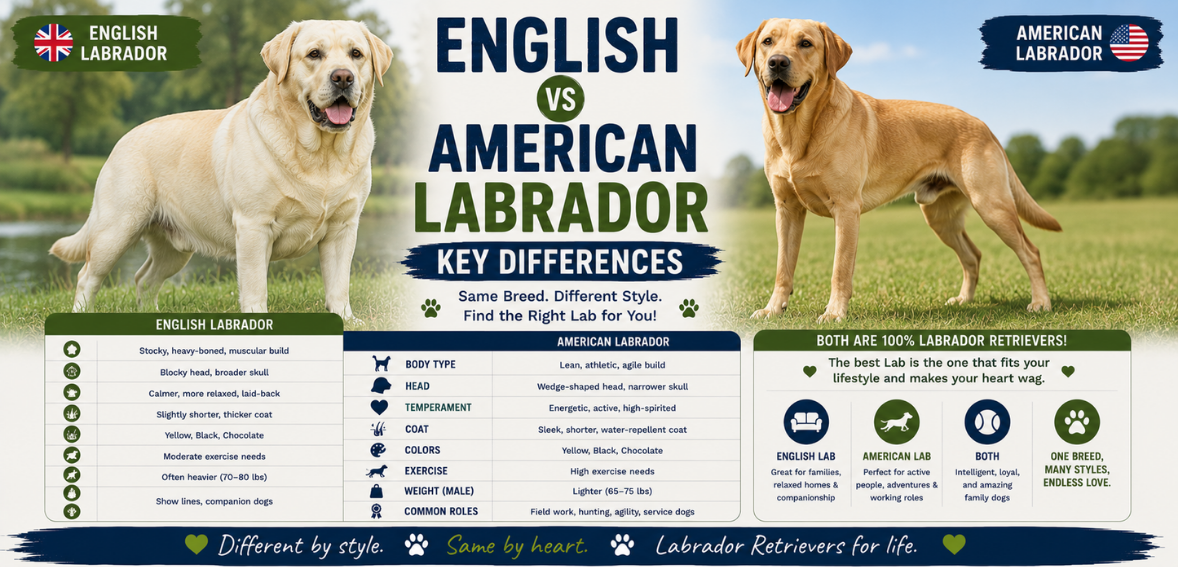 English vs American Labrador: Key Differences