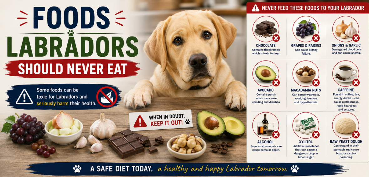 Foods Labradors Should Never Eat