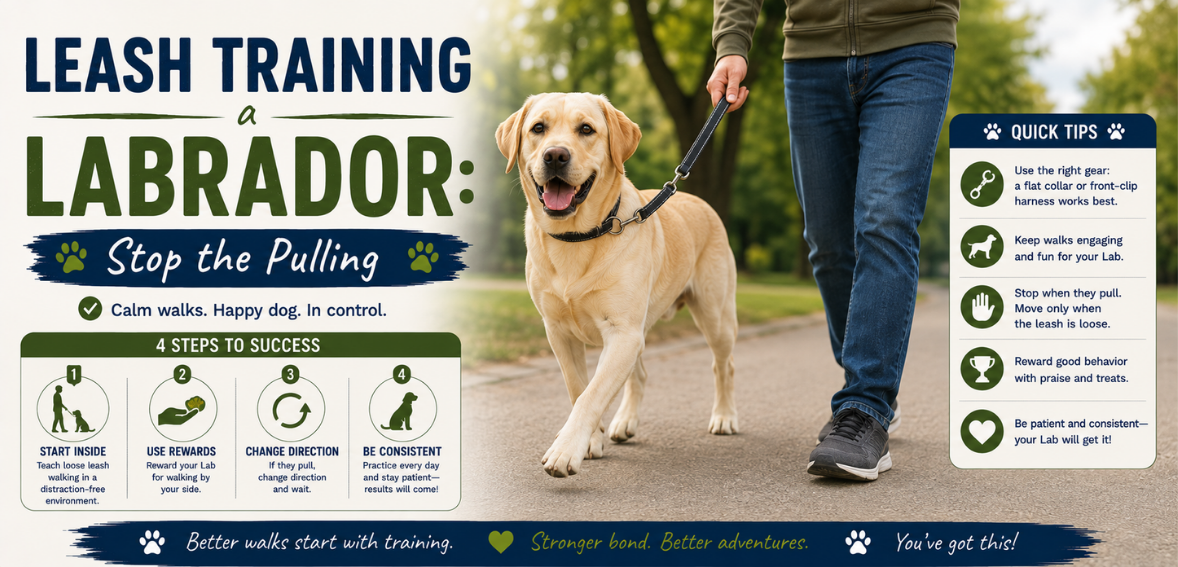 Leash Training a Labrador: Stop the Pulling