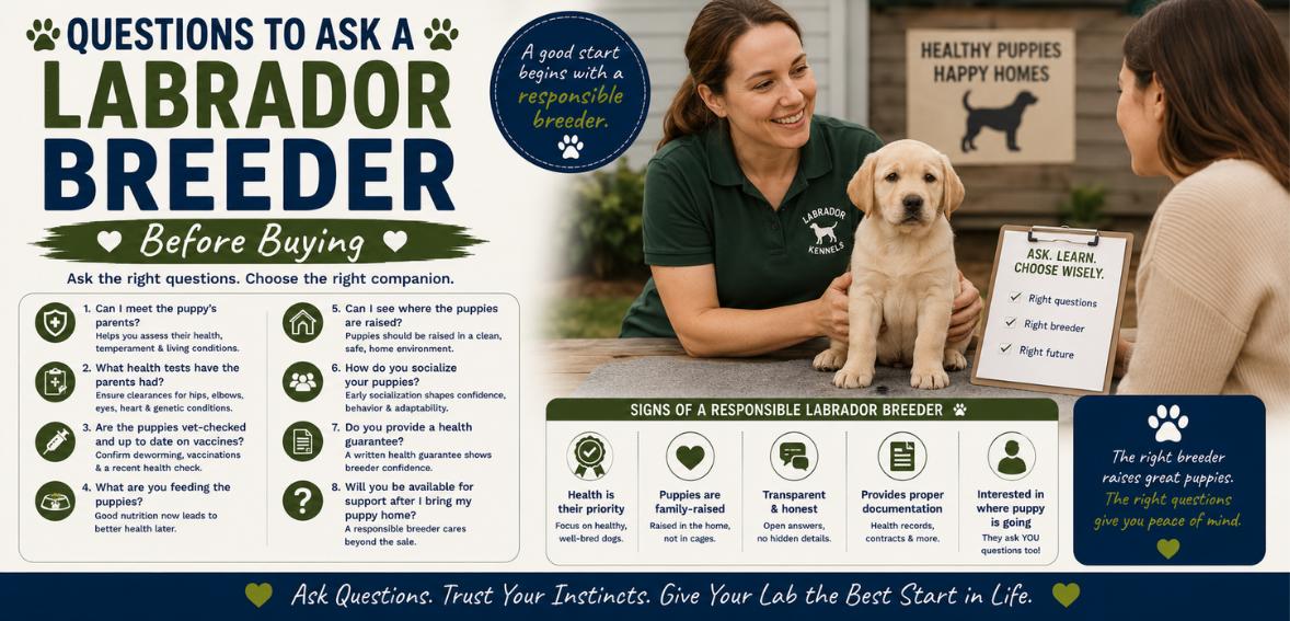 Questions to Ask a Labrador Breeder Before Buying