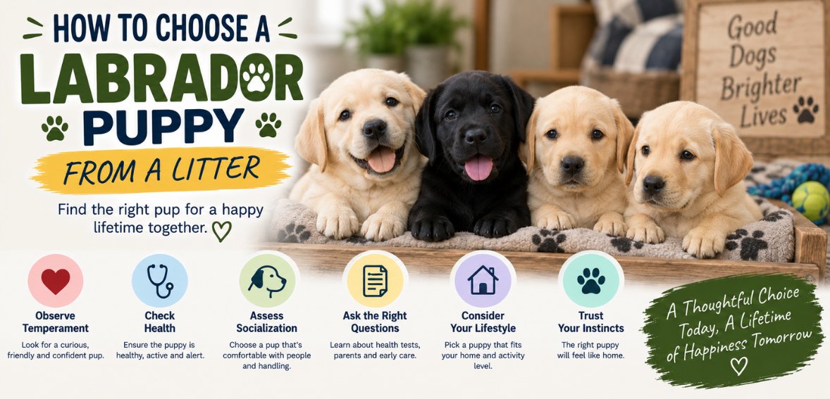 How to Choose a Labrador Puppy from a Litter